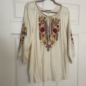 Johnny Was Embroidered Tunic